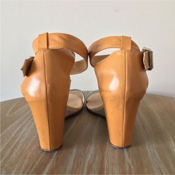 Maison Martin Margiela Tan and Green Wedge Sandals 38.5/8.5US - Picture 6 of 15